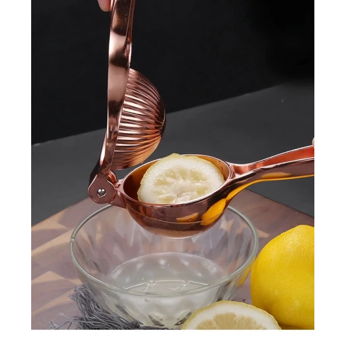 MyBru Rose Paslanmaz Çelik Kaplama Limon Sıkacağı Narenciye sıkacağı (Büyük Boy)