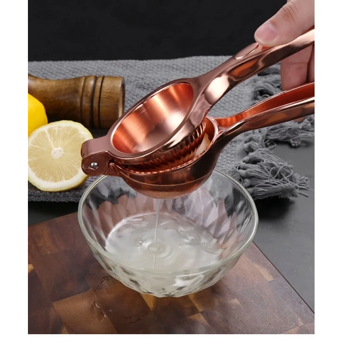 MyBru Rose Paslanmaz Çelik Kaplama Limon Sıkacağı Narenciye sıkacağı (Büyük Boy)