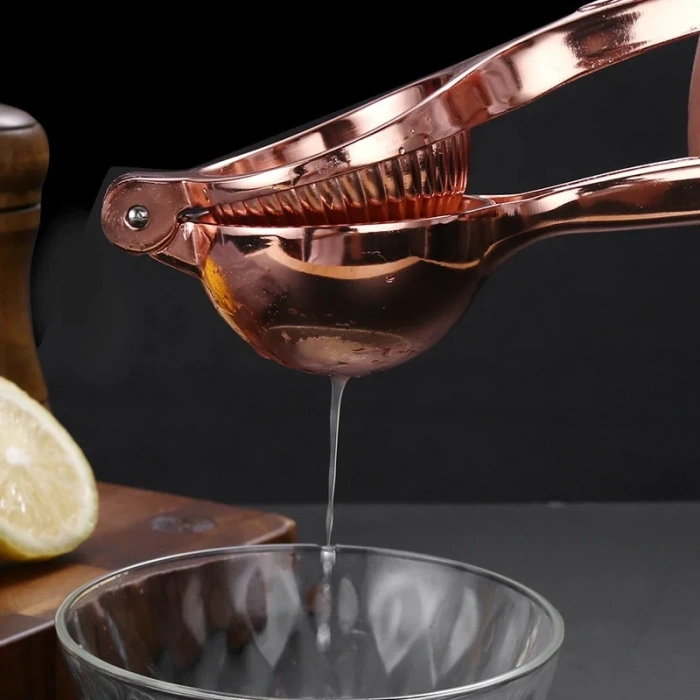 MyBru Rose Paslanmaz Çelik Kaplama Limon Sıkacağı Narenciye sıkacağı (Büyük Boy)