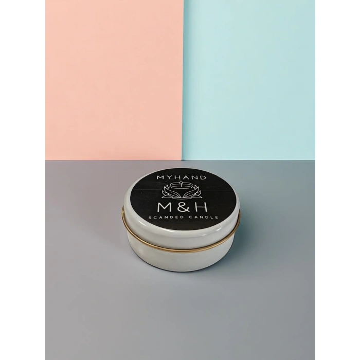 MyHand Soyawax Beyaz Teneke Mum Kokusuz Kutu Mum 60 Gr