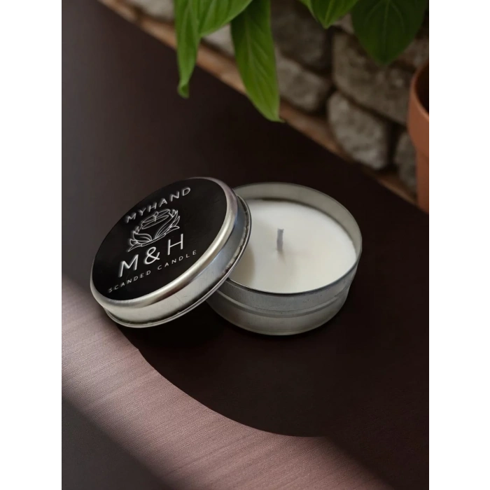MyHand Soyawax Gümüş Teneke Mum Kokusuz Kutu Mum 60 Gr
