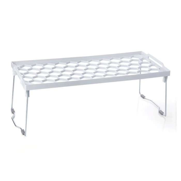 Plastik Metal Ayaklı Dikdörtgen Mini Raf Düzenleyici Organizer