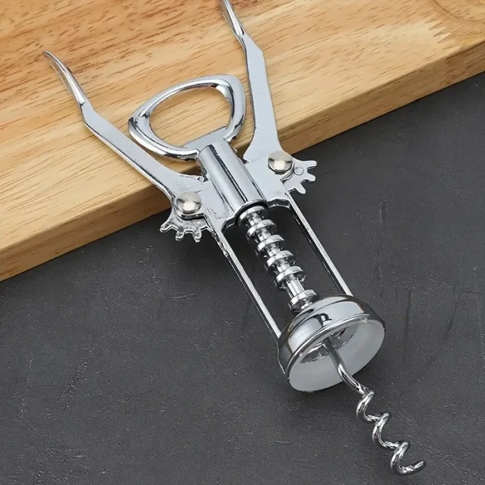 Professional Krom Tirbuşon Metal Tirbüşon Şarap Şişe Açacağı Türbişon Tirbişon