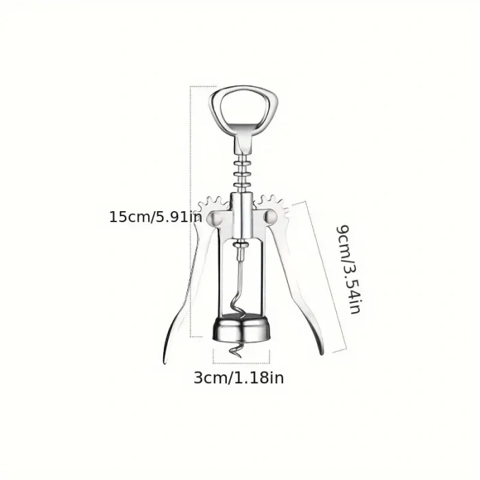 Professional Krom Tirbuşon Metal Tirbüşon Şarap Şişe Açacağı Türbişon Tirbişon