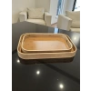 MyBru Dikdörtgen Bambu Tepsi 2li Set