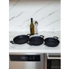 MyBru Döküm Omlet Tava 3lü Set 18-20-22 Cm