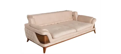 Kervan Krem Kahve Koltuk Takımı