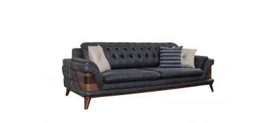 Kervan Krem Antrasit Koltuk Takımı