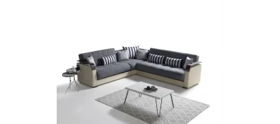 Mina Köşe Takımı Gri