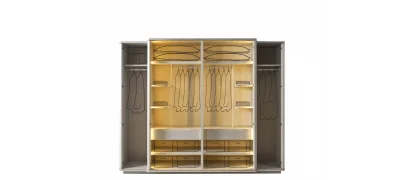 Prada Sis Grisi Yatak Odası