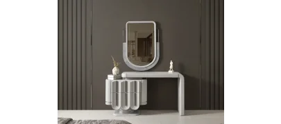 Prada Sis Grisi Yatak Odası