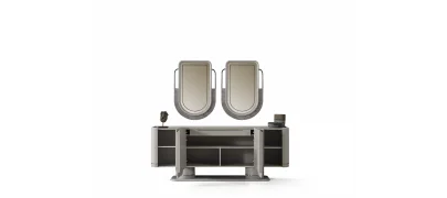 Prada Sis Grisi Yemek Odası