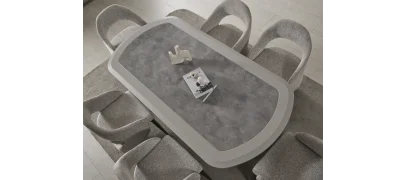 Prada Sis Grisi Yemek Odası