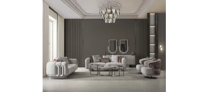 Prada Sis Grisi Koltuk Takımı