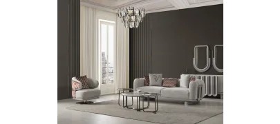 Prada Sis Grisi Koltuk Takımı