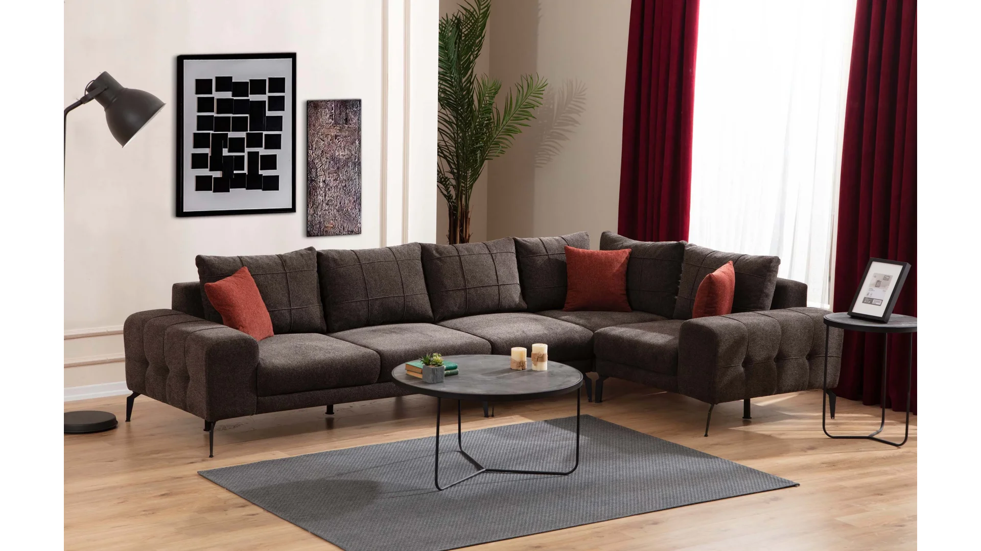 İnegöl Mobilya Ahsen Köşe Koltuk Takımı