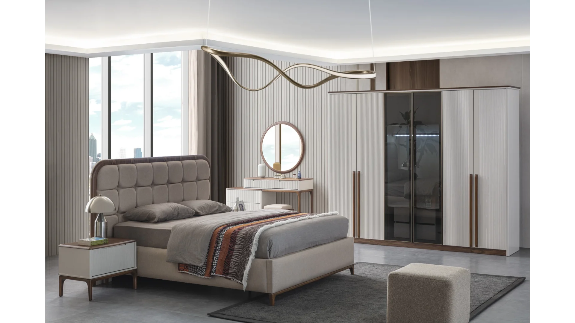 İnegöl Mobilyası İnci Yatak Odası