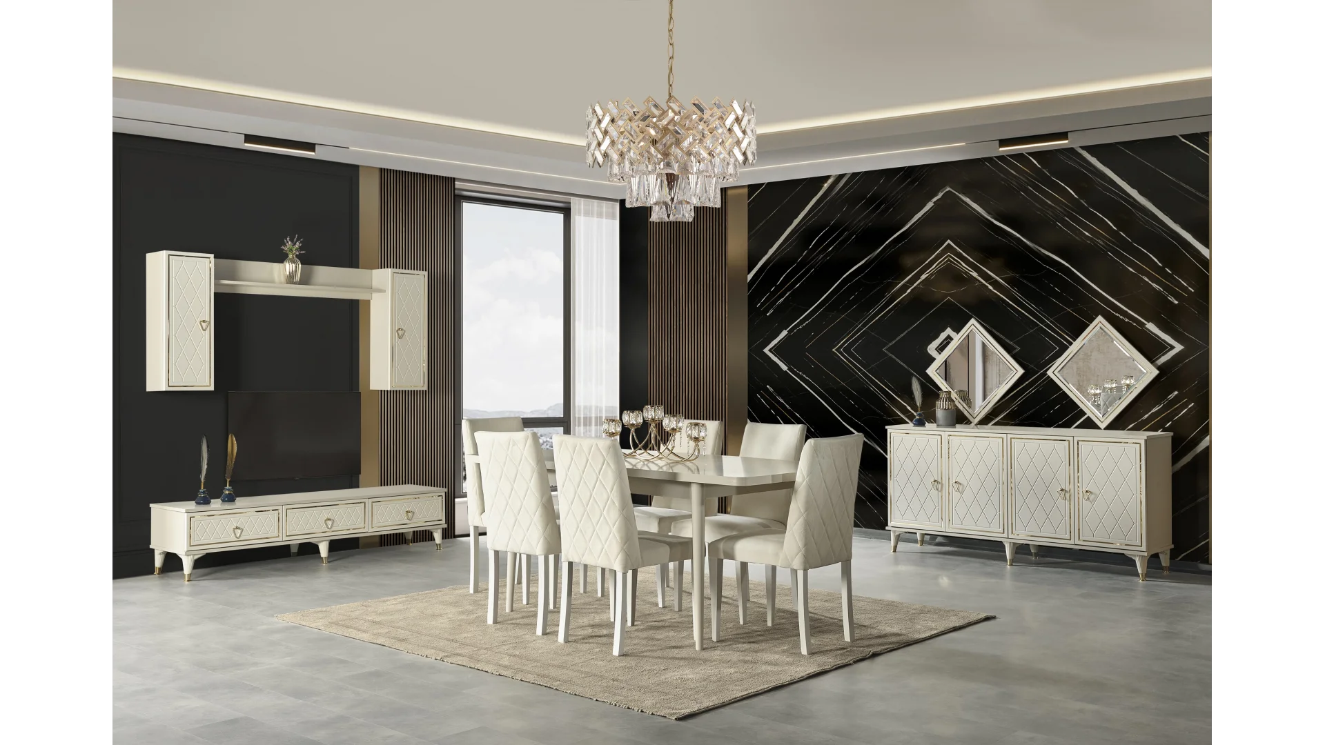 İnegöl Mobilyası Sedef Yemek Odası