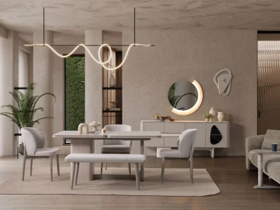 Enna Gri Yemek Odası