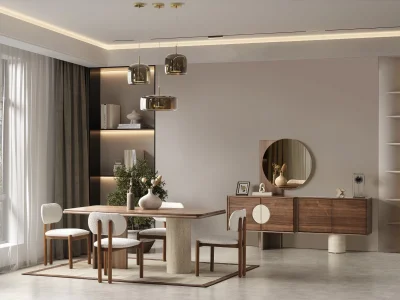 Florazsa Ceviz Yemek Takımı