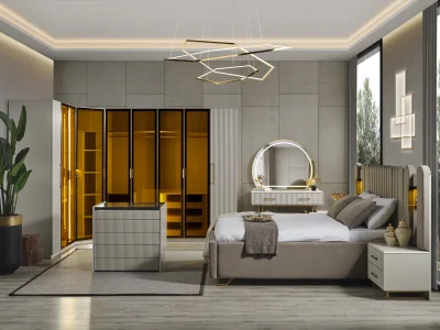 İnegöl Mobilya Gold Line Giyinme Odası