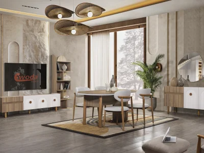 İnegöl Mobilya Bohem Yemek Odası