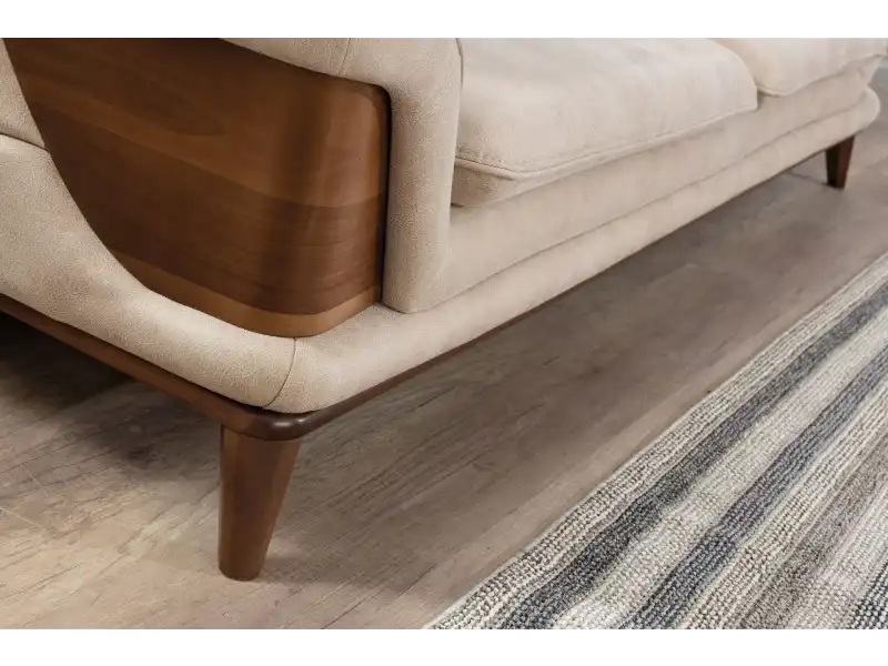 Kervan Krem Antrasit Koltuk Takımı