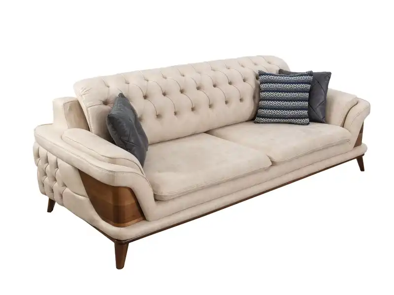 Kervan Krem Antrasit Koltuk Takımı