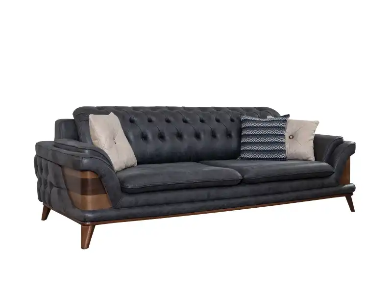 Kervan Krem Antrasit Koltuk Takımı