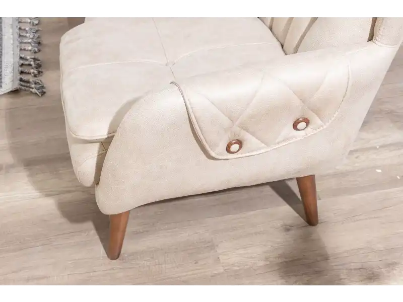 Kervan Krem Antrasit Koltuk Takımı