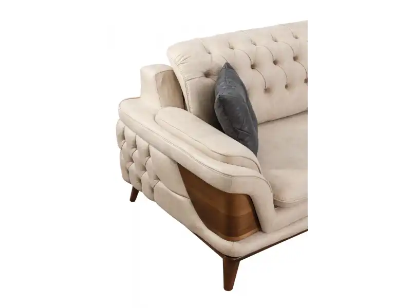 Kervan Krem Antrasit Koltuk Takımı