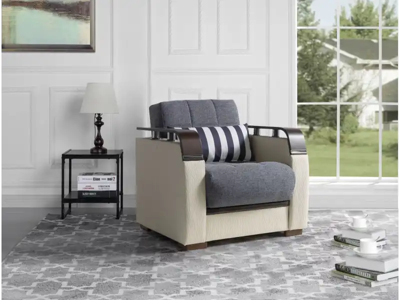 Mina Köşe Takımı Gri