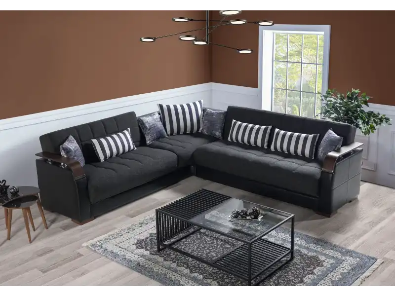 Mina Köşe Takımı Gri