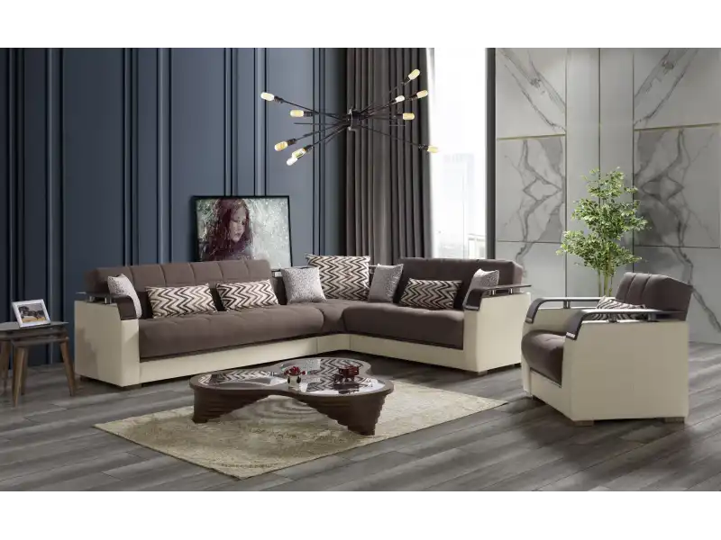 Mina Köşe Takımı Kahve