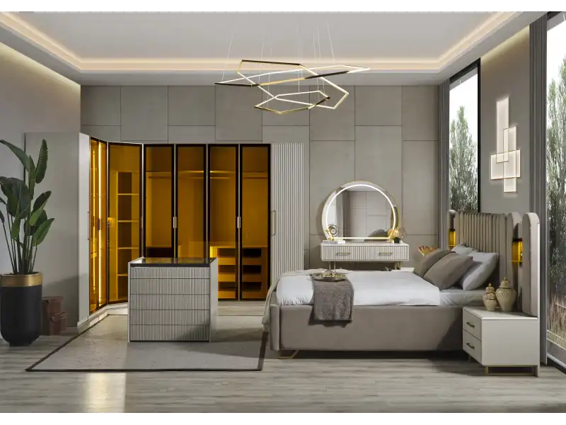 İnegöl Mobilya Gold Line Giyinme Odası