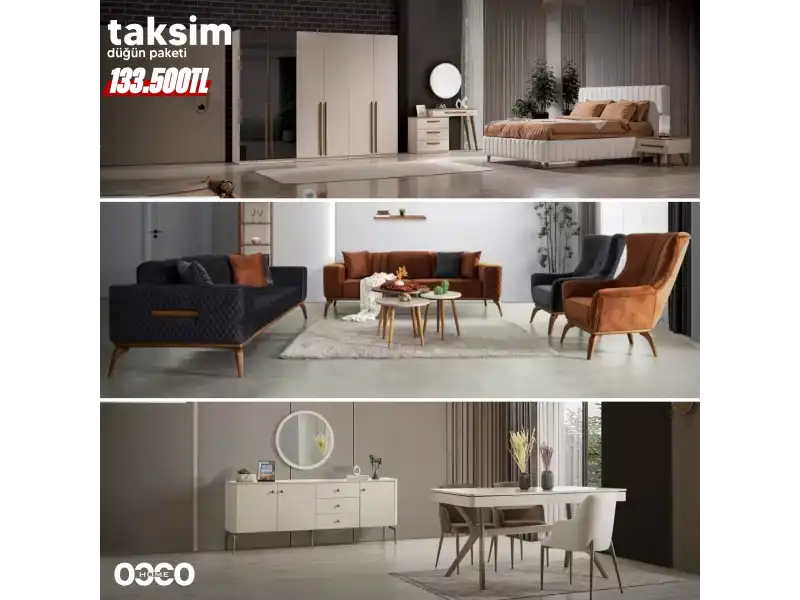 İnegöl Mobilya Taksim Düğün Paketi