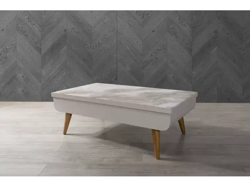 MT 112 SİYAH ORTA SEHPA MERMER