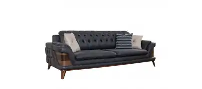 Kervan Krem Antrasit Koltuk Takımı