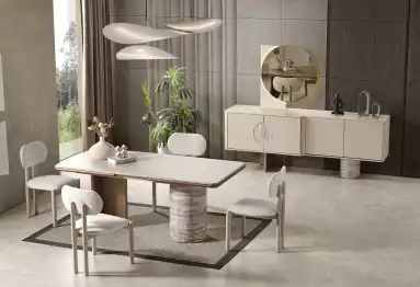 Florazsa Beyaz Yemek Takımı