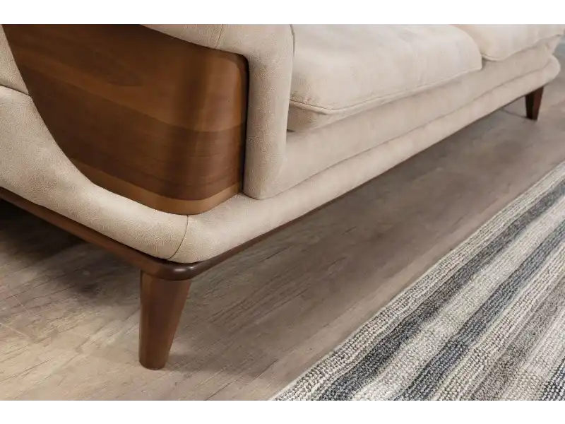 Kervan Krem Antrasit Koltuk Takımı