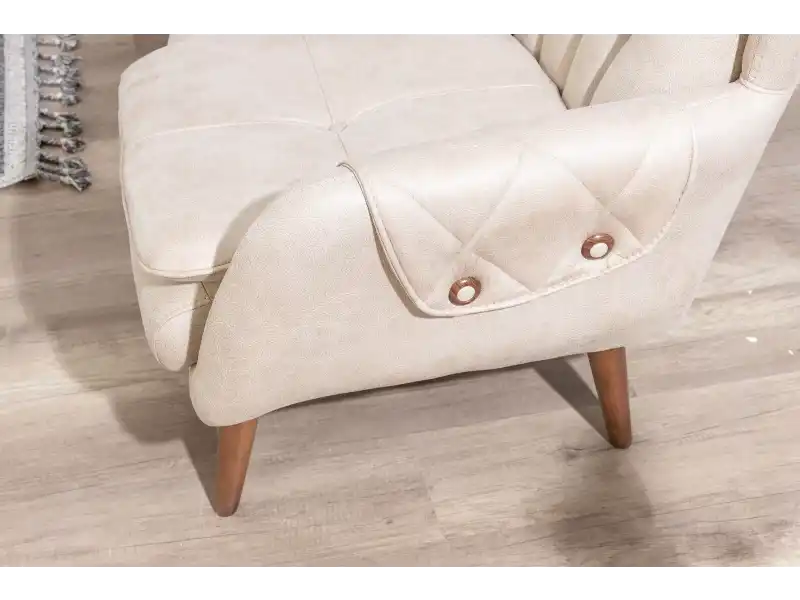 Kervan Krem Antrasit Koltuk Takımı