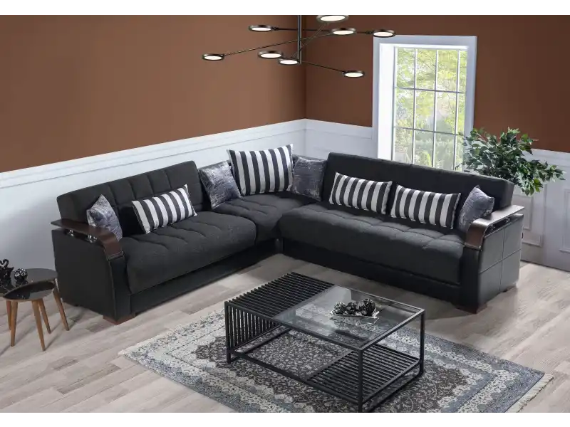 Mina Köşe Takımı Gri