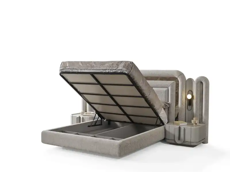 Prada Sis Grisi Yatak Odası