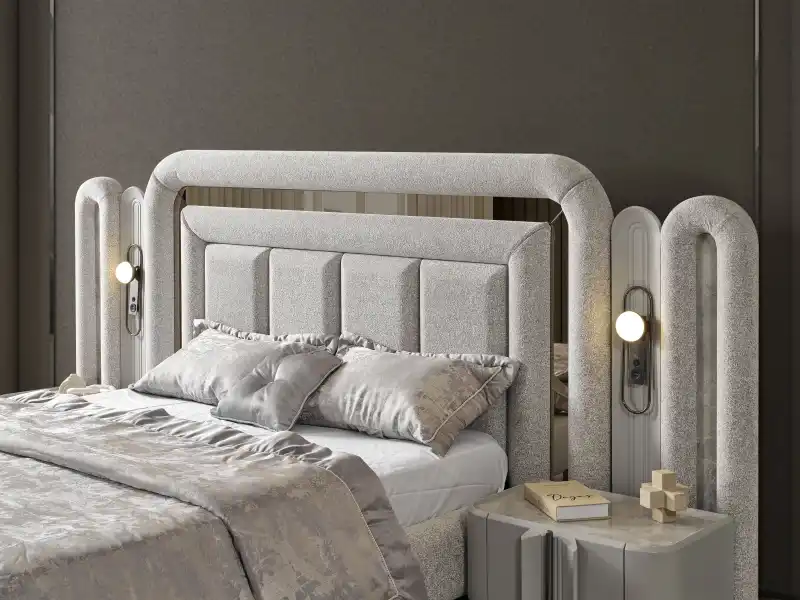 Prada Sis Grisi Yatak Odası