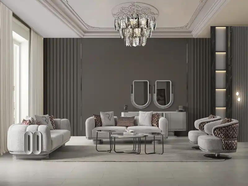 Prada Sis Grisi Koltuk Takımı