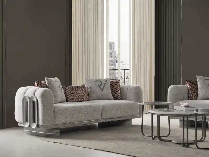 Prada Sis Grisi Koltuk Takımı