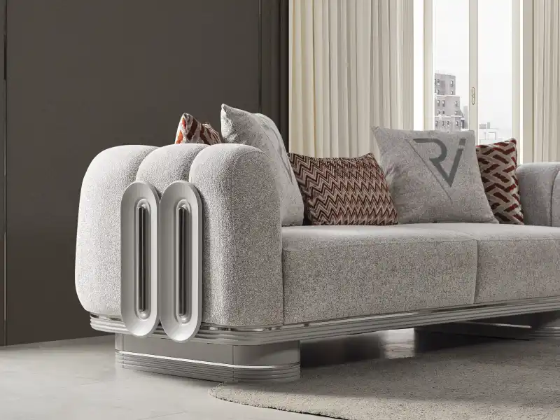 Prada Sis Grisi Koltuk Takımı