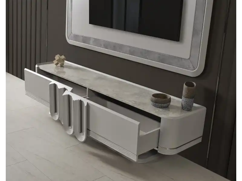 Prada Sis Grisi Tv Ünitesi