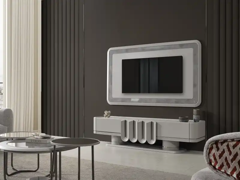 Prada Sis Grisi Tv Ünitesi