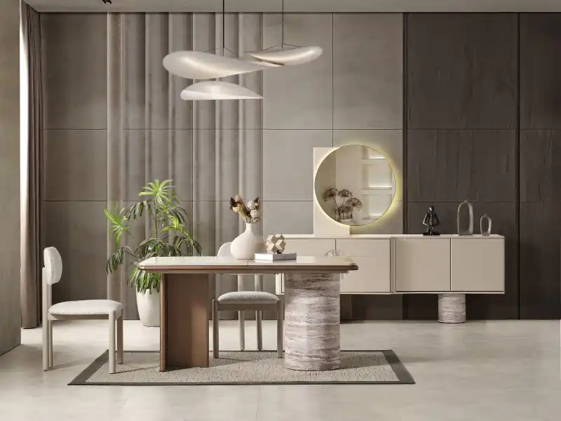 Florazsa Beyaz Yemek Takımı